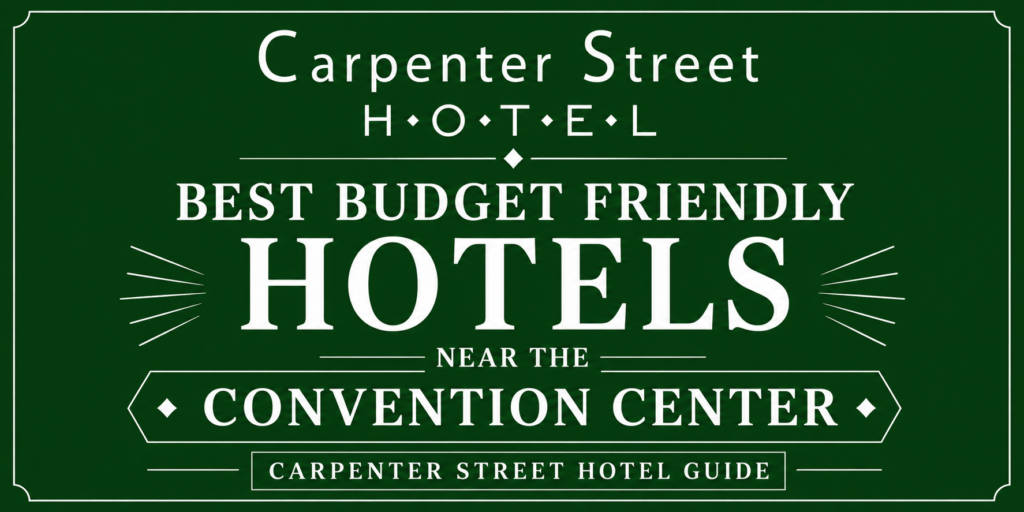 Best Budget Friendly Hotels Near the Convention Center Carpenter Street Hotel Guide